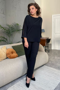 Блуза Rumoda 2125/1 черный/длинный рукав  фото 6