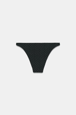 BRAGUITA BIKINI ESTAMPADO TOPOS / Negro - Zara фото 10