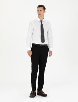 Beyaz Slim Fit Uzun Kollu G_mlek