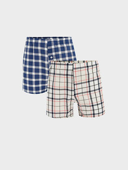 Standart Kal?p Pamuklu Esnek Erkek Boxer 2li
