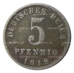 5 пфеннигов 1918 года A Германия