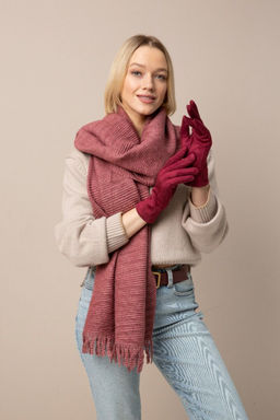 Перчатки из полиэстера с бархатистой поверхностью