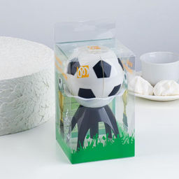 Свеча для торта музыкальная Мяч, бело- чёрная - Simaland фото 2