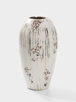 Ваза настольная керамика "Васко" классик, 23х12 см, белый