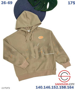 Толстовка с капюшоном выполнена из трикотажа - Bruno фото 5