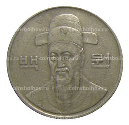 Монета 100 вон 1991 года Южная Корея