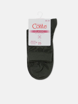 Цена за 2 пары. Носки Классические CONTE CLASSIC Носки женские хаки - Conte elegant фото 4