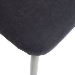 Стул "Хлоя" велюр серый (Ним 40) н.хром