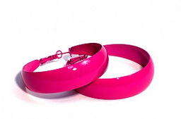 Серьги-кольца PR1034 фуксия