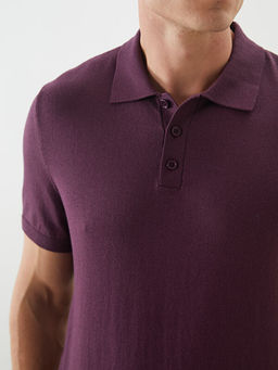 Polo Yaka K?sa Kollu Erkek Triko Kazak