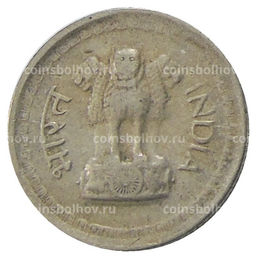 Монета 25 пайс 1974 года Индия