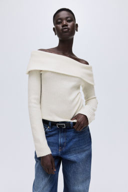 Top off-the-shoulder en punto de canal? - H&m фото 5