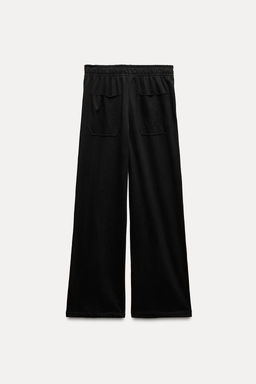 COTTON STRAIGHT-LEG TROUSERS - Zara фото 14