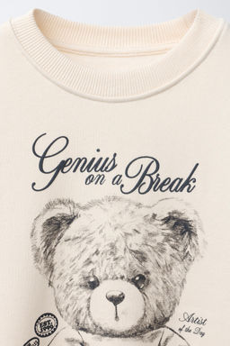 BEAR PRINT SWEATSHIRT - Zara фото 3
