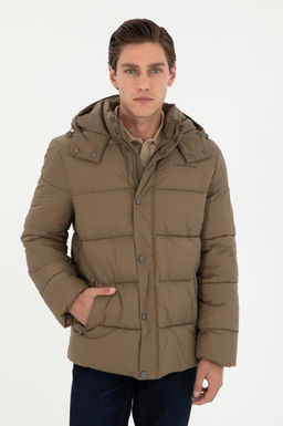 Мужское пальто цвета хаки Неожиданная скидка в корзине - U.s. polo assn фото 10