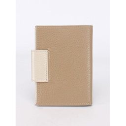 Обложка для авто+паспорт-Croco-ВП-1033 (с хляст, 5 внут карм, двойн стенка) натуральная кожа бежевый тем флотер/беж перламутр (261/262) 243971  фото 2