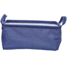 Коробка для хранения вещей с ручками "ВЕСТА", цвет полуночно синий, 30*20*13см