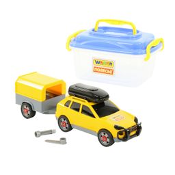 Конструктор Автомобиль легковой с прицепом (в контейнере) - Полесье фото 9