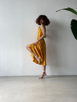 Платье, как из к/ф Красотка, в цвете манго - Martichelli фото 19