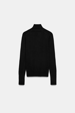 JERSEY B?SICO PUNTO CUELLO SUBIDO / Negro