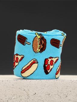 Подарочный набор: гель для душа пиво 250 мл и носки с пиццей, Чистое счастье