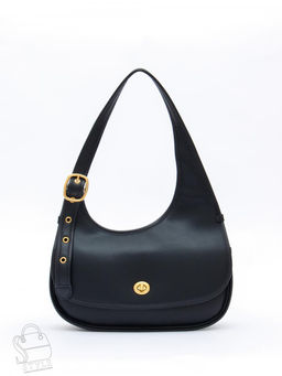Сумка женская кожаная 1079M black  Polina&Eiterou