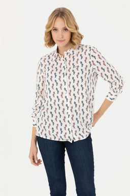 Женская бордовая рубашка с длинным рукавом Неожиданная скидка в корзине