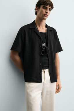 CAMISA JACQUARD RIZO / Negro - Zara фото 5