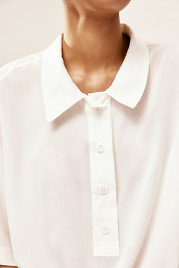 Polo en crepe transparente - H&m фото 3