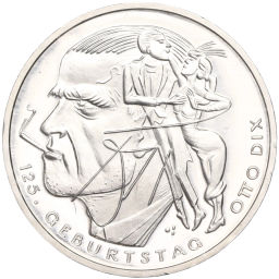 Монета 20 евро 2016 года Германия 125 лет со дня рождения Отто Дикса