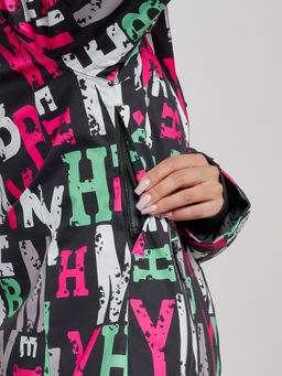 Горнолыжная куртка женская зимняя черного цвета 22302Ch - Chunmai фото 6