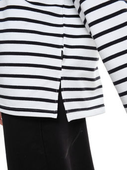 Лонгслив в полоску для девочки 22-7689 полоска - Mini maxi фото 4