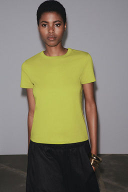 SHORT SLEEVE INTERLOCK T-SHIRT - Zara фото 59