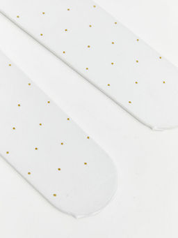 Puantiyeli K?z Bebek K?lotlu ?orap 2li