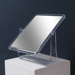 Зеркало настольное, двустороннее, с увеличением х2, зеркальная поверхность 12×15 см, прозрачное