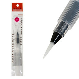 Кисть для рисования, синтетика, № 1, круглая, с резервуаром для воды, туши, чернил