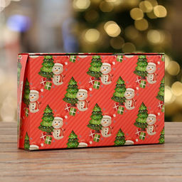 Цена за 20 шт. Коробка складная Снеговичок, розовая, 20 х 12 х 4 см - Simaland фото 7