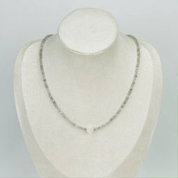 Колье из Лабрадора и Лунного камня