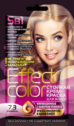ФК/ Стойкая Крем-Краска д/в "Effect Сolor" (50мл), тон 7.3 Карамель /4915/.15