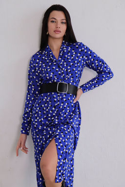 Платье-рубашка с английским воротником принт - Martichelli фото 342