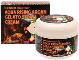 Elizavecca Milky  Паровой увлажняющий крем с маслом арганы Piggy Aqua Rising Argan Gelato Steam Crea