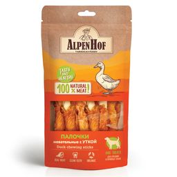 Альпенхоф д/с средних и крупных пород Жевательные палочки с уткой 80г, A531, Неотерика, 20.