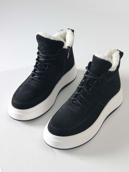 Ботинки 260.windyw. черный замш/Мех