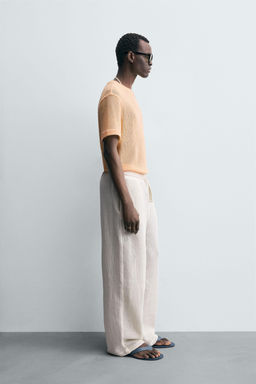 OPEN TEXTURED T-SHIRT - Zara фото 4