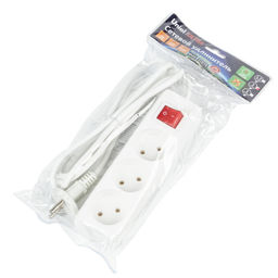 S-CU3-2B WHITE Удлинитель серии Ultra, шнур 2м., 3 гнезда, 10A, б/з. Белый. TM Uniel - Volpe фото 2