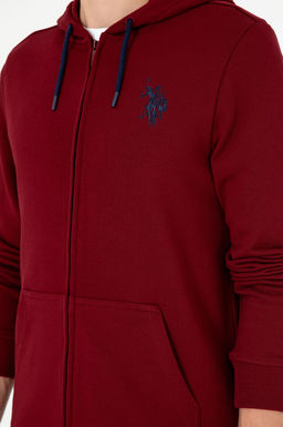 Мужской бордово-красный свитшот - U.s. polo assn фото 7