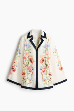 Camisa resort estampada de lyocell