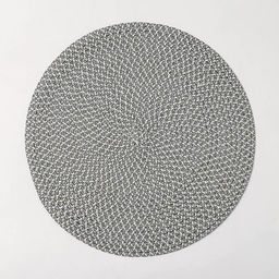 Набор салфеток сервировочных на стол Доляна Рэй, 4 шт, d=38 см, цвет серый  фото 2