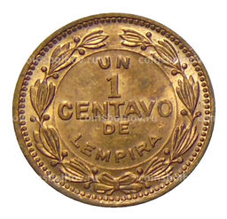 Монета 1 сентаво 1974 года Гондурас