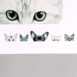 Интерьерная наклейка 3Д TAKE IT EASY «Домашние питомцы подглядывают», 57×42 см